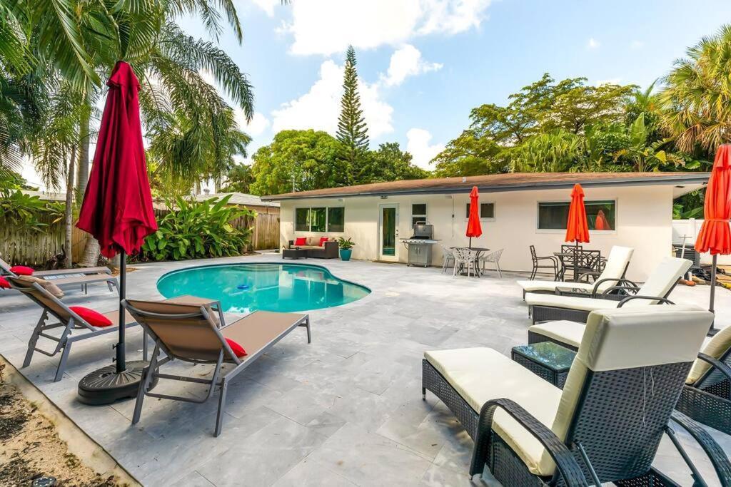Private Oasis With Pool Near Beaches, Dining & Las Olas Форт-Лодердейл Экстерьер фото