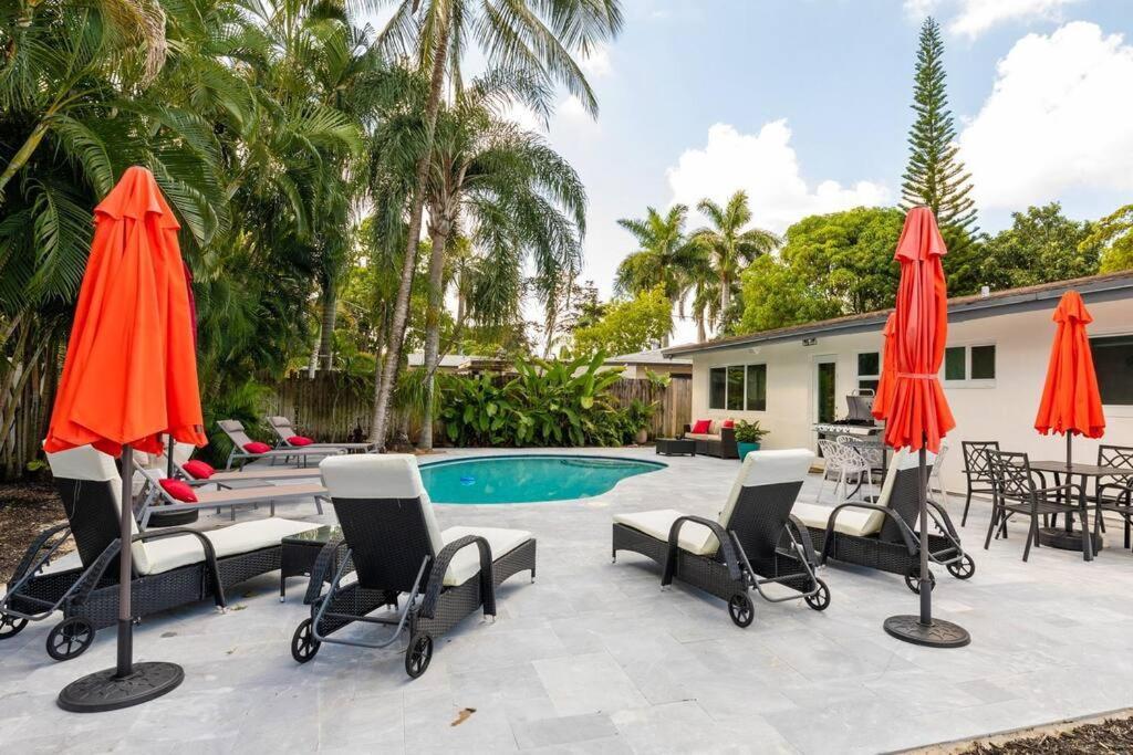Private Oasis With Pool Near Beaches, Dining & Las Olas Форт-Лодердейл Экстерьер фото